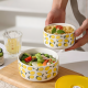 Lemon Pattern Porcelain Tupperware Set - 3 Pcs